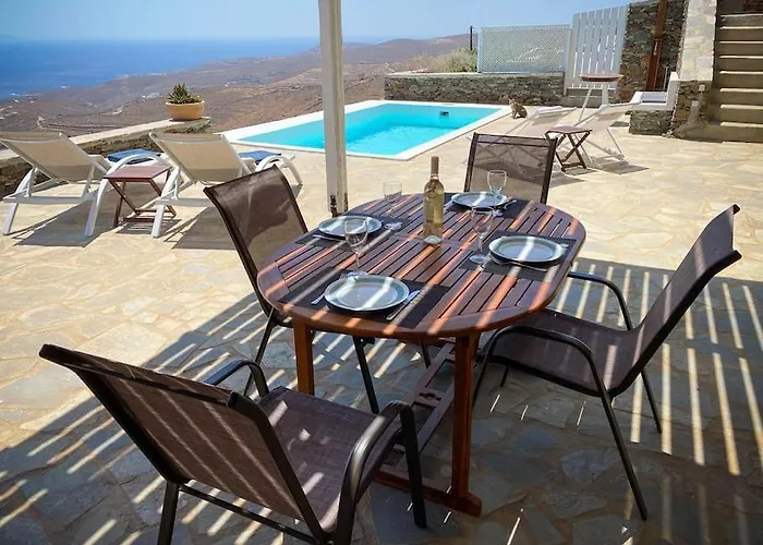 Сasa de vacaciones Cosy With Infinity Pool And Amazing View Kithnos