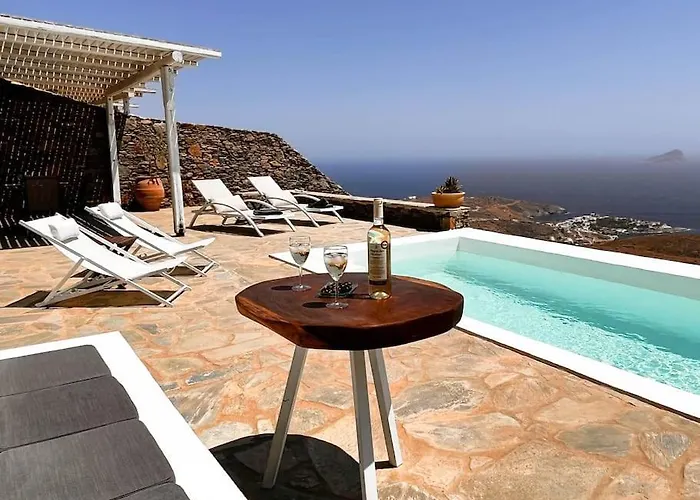 Cosy With Infinity Pool And Amazing View * Kithnos